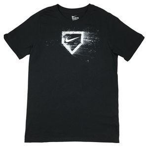 NEW Boys Large NIKE Graphic Tee Shirt Swoosh Crew Neck T Shirt Black 921229-010